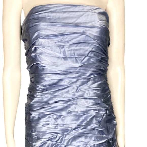 NWT Cinq a Sept Deja Blue Eliza Silk Asymmetrical Midi Dress -Sz 8 - Picture 4 of 9